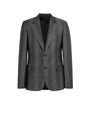 Snake-Jacquard Blazer