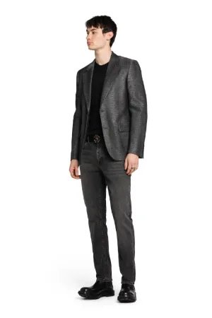Snake-Jacquard Blazer