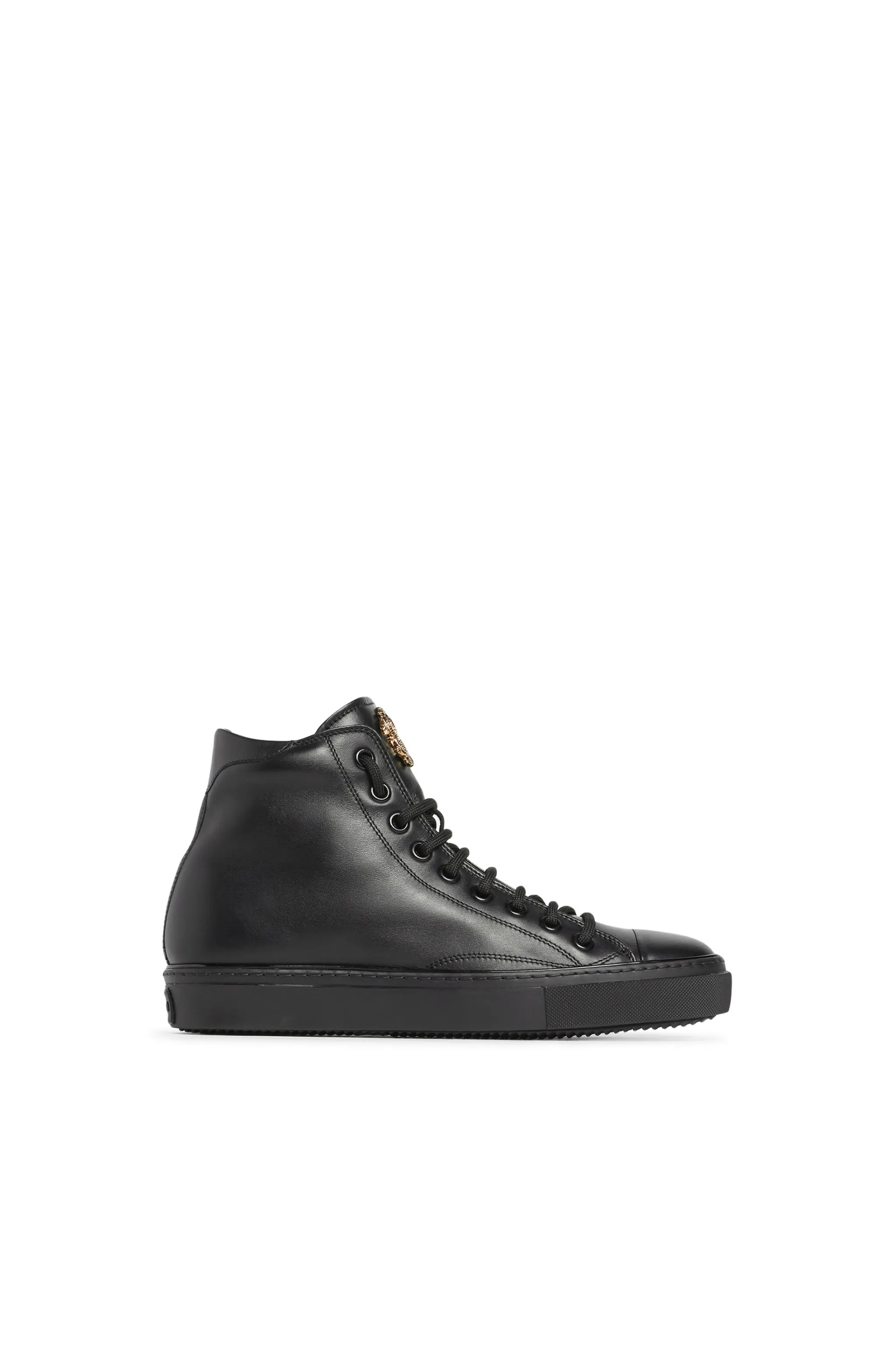 roberto cavalli logo high top sneakers