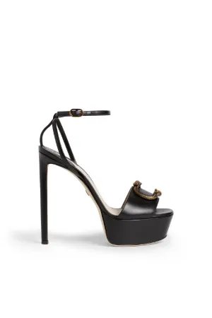 snake platform sandals