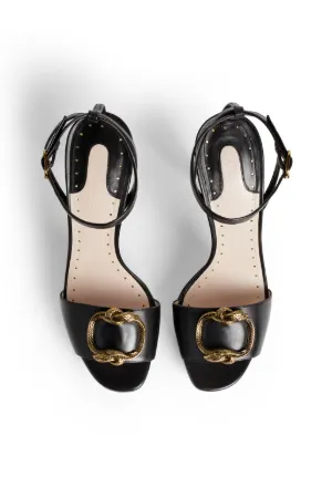 snake platform sandals