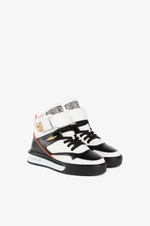 Sneakers alte con pantera gioiello