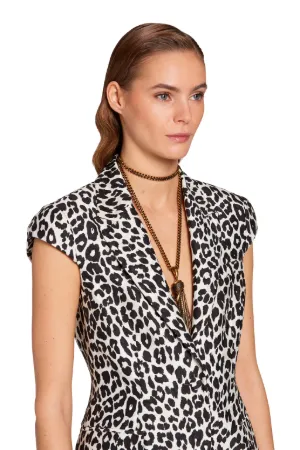 snow leopard print jacket