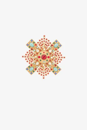 Spilla con decorazione di cristalli