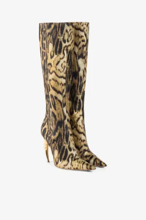 Stivali con stampa Ocelot