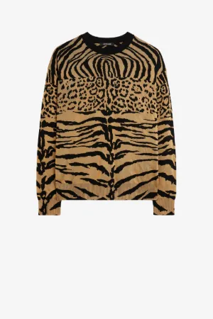 Sudadera Animalier de jacquard