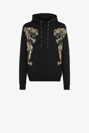 Sudadera de algodón con capucha y estampado Mirror Jaguar