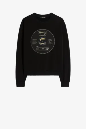 Sudadera de algodón con estampado Teeth y eslogan