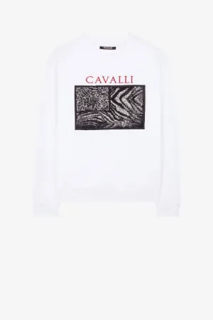Sweat à appliqué Animalier Patchwork