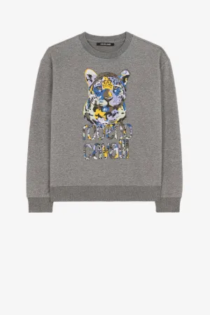 sweat à imprimé graphique