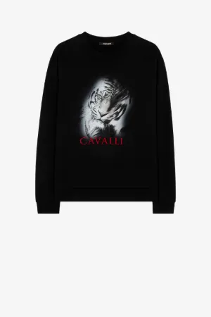 sweat à imprimé tigre