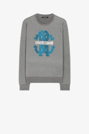 Sweat en coton à imprimé RC Monogram