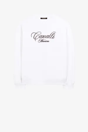 Sweat en coton à logo brodé