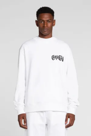 Sweat en coton à logo brodé