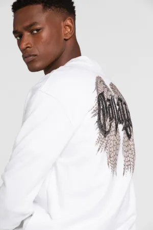 Sweat en coton à logo brodé