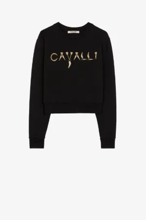 Sweat en coton à logo imprimé