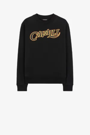 Sweatshirt aus Baumwolle mit Logoprint