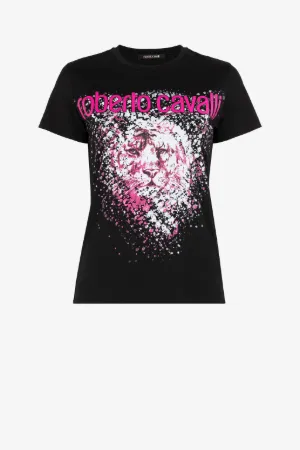 t-shirt à motif tigre
