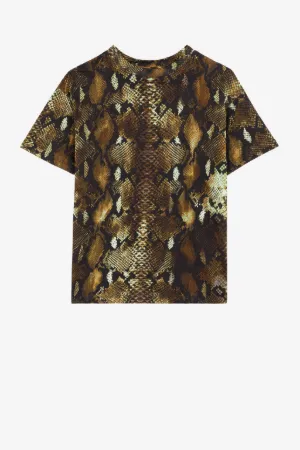 T-shirt con stampa Python