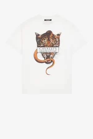 T-shirt con stampa Serpentine Jaguar