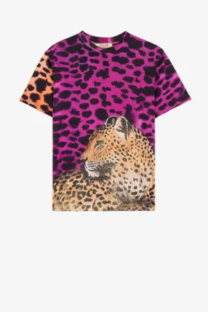 T-shirt con stampe Murena e Jaguar