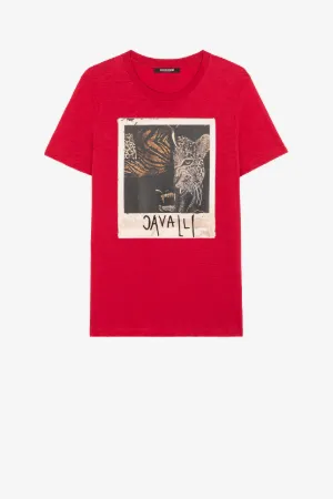 T-shirt en coton à imprimé Animalier Photograph