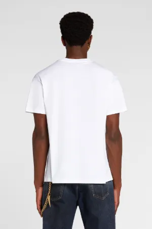 T-shirt en coton à logo appliqué
