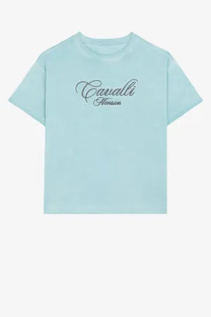 T-shirt en coton à logo brodé