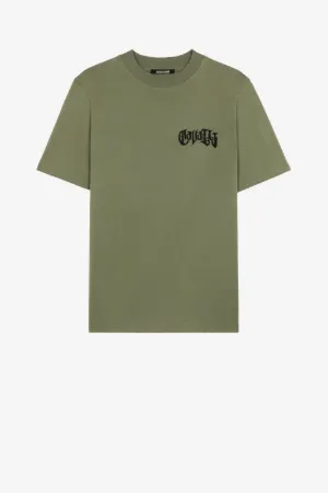 T-shirt en coton à logo brodé
