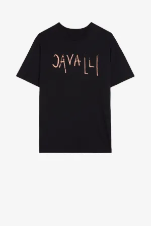 T-shirt en coton à logo imprimé