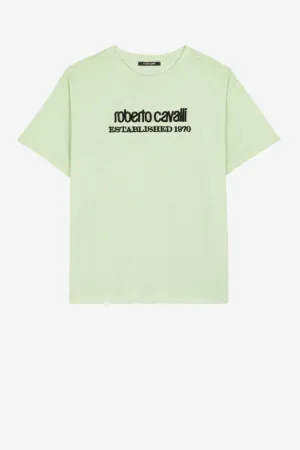T-shirt en coton à logo imprimé