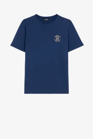 T-shirt en coton à ornement Mirror Snake