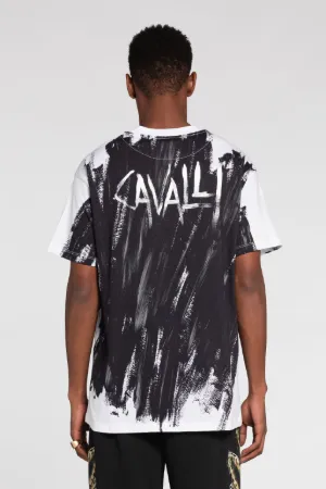 T-shirt en coton effet peinture