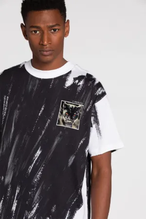 T-shirt en coton effet peinture