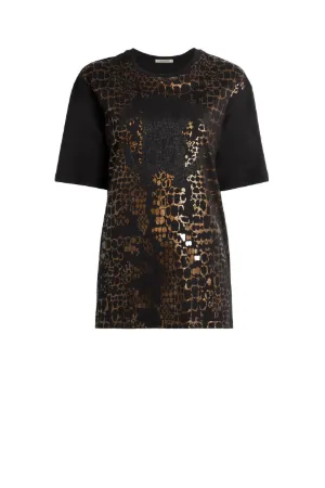 T-Shirt mit Schlangen-Logo