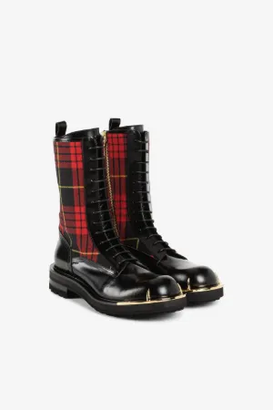 Tartan Combat-Stiefel