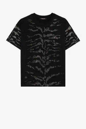 crystal embellished t shirt