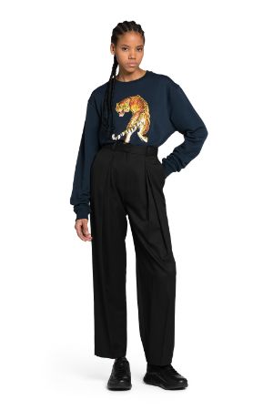 Tiger-Print Cotton Sweatshirt