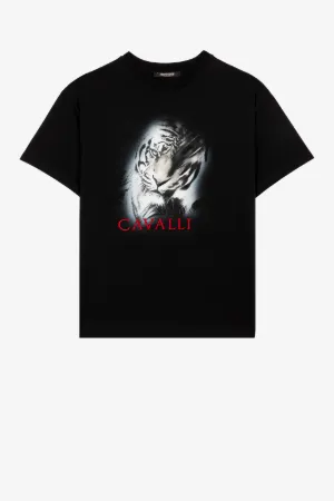 Tiger-Print Cotton T-Shirt