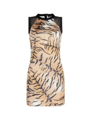 Tiger-Print Longline Top