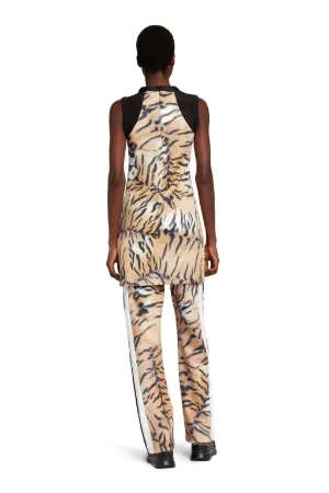 Tiger-Print Longline Top