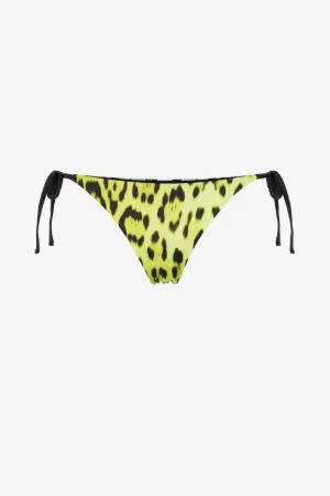 Top bikini con stampa Jaguar