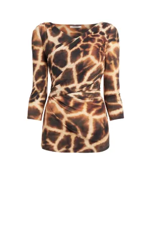 top con estampado Giraffe Chine