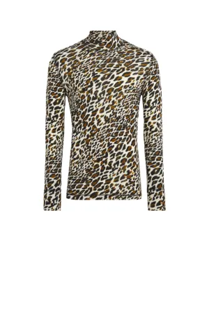 top con estampado Spiky Leopard
