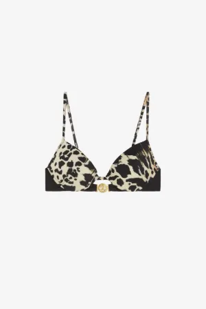 Top de bikini con estampado Queen of Sicily