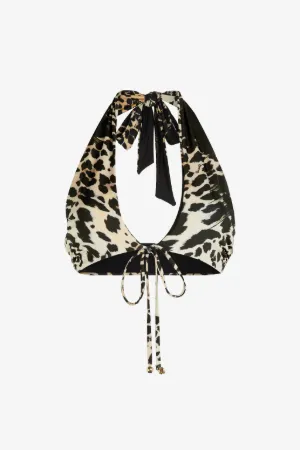 Top de bikini con estampado Queen of Sicily