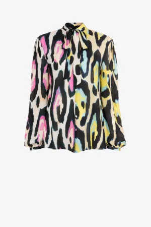 Top mit Jaguar-Print