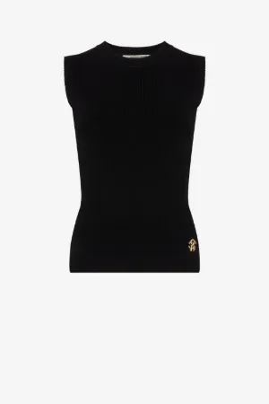 Top smanicato con Monogram Mirror Snake