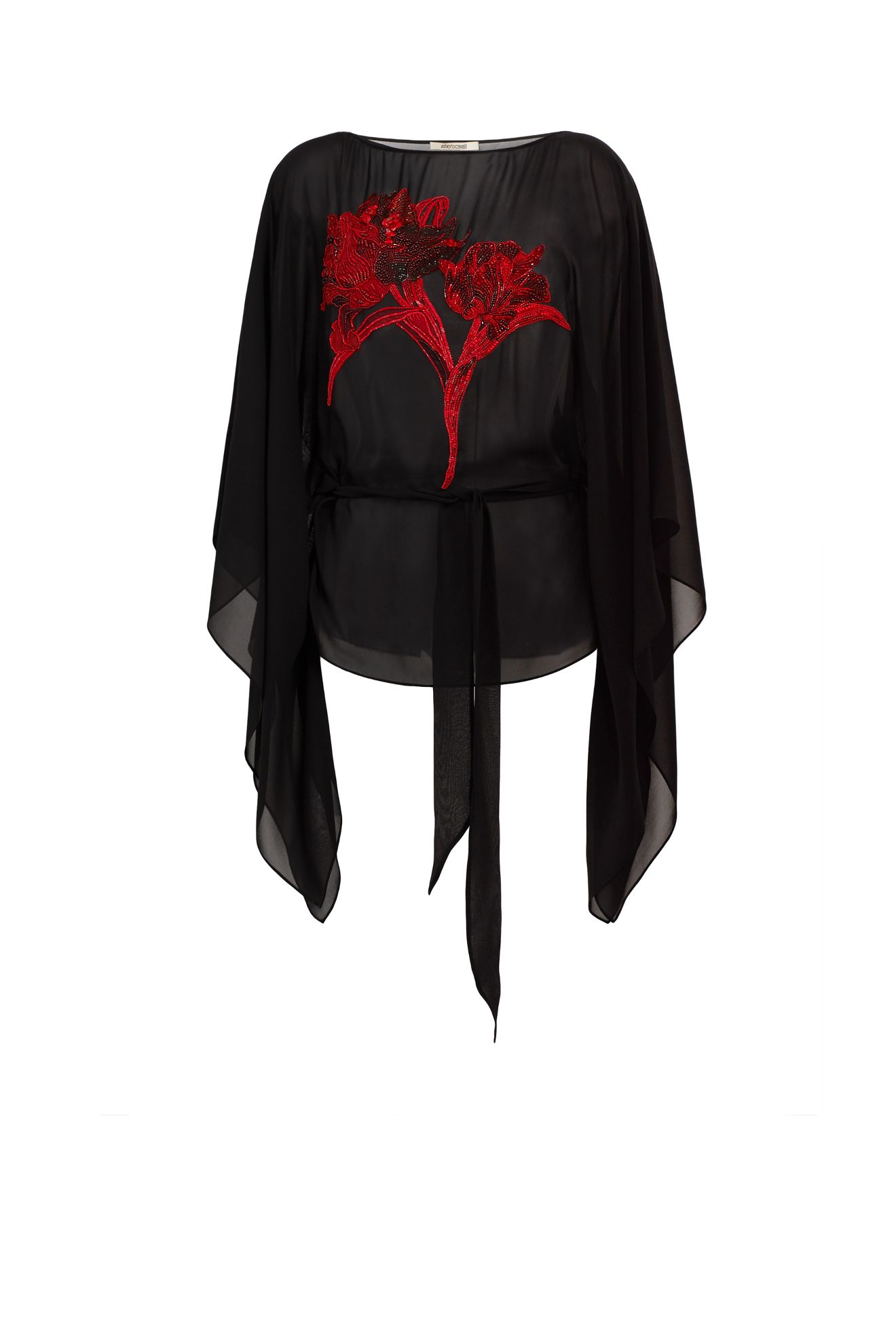 black chiffon kaftan