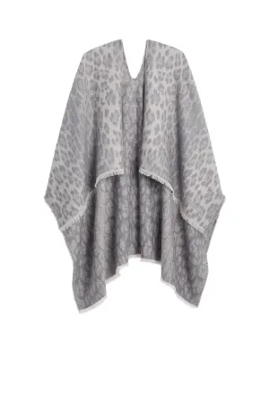 Überwurf mit Animalier-Muster